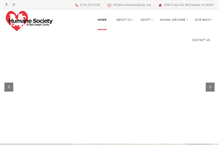 Tablet Screenshot of humanesocietystjc.org